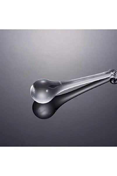 Genel Markalar 5 Adet 78 mm Damla Gözyaşı Şeffaf Kristal Avize Taşı (METAL HA...