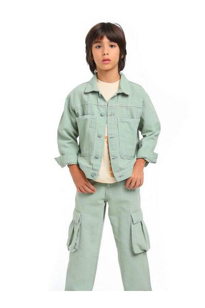 Zekids Water Green Boy's Jacket - with Pockets
