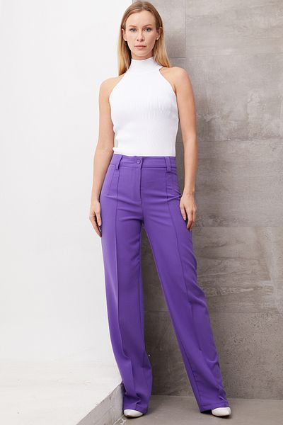 DPARİS Pantaloni cu iarbă în față