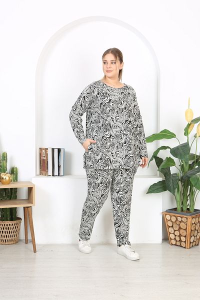 XL Modam Κοστούμι Lycra με κάτω και επάνω σχέδιο