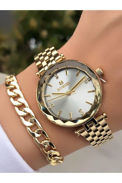 Homies Original Invoice Waterproof Women's Wrist Watch with Bracelet Gift