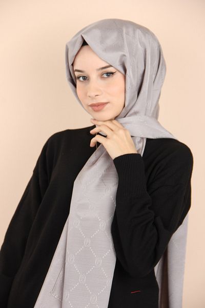 PİRAMİT Ash Pyramid Monogram Shawl