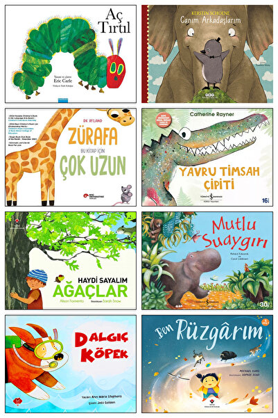 Yapı Kredi Yayınları Aç Tırtıl Canım Arkadaşlarım İki Utangaç Panda Yavru Timsah Çipiti Mutlu Su Aygırı Dalgıç Köpek 8li