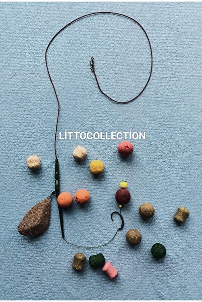 LittoCollection Leadcore'lu Boili'li Sazan Rig Takımı ( Balık Sarımsak'lı Boi...