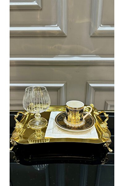 Bohemia Kristal Kesme El İşi Sade Kahve Yanı Su Bardağı