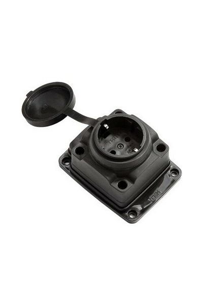 TEM مقبس حائط مطاطي أحادي الطور 1x16a
