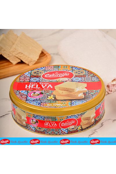Öz Çakıroğlu Plain Tahini Halva 1700 g in Tin Box