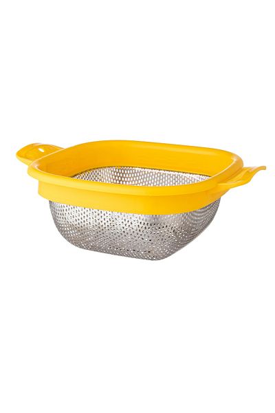Dania Stainless Steel And Plastic Strainer 21 cm Square