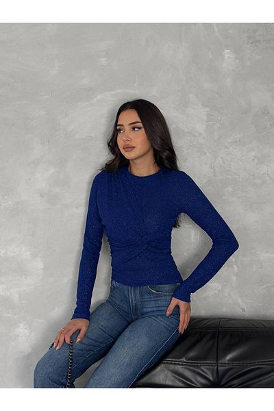 Butik Beyza Glittery Tie-Up Μπλούζα