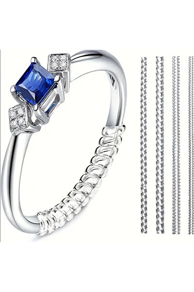 SYNOPE 4 Adet Spiral Helezon Şeffaf 4cm Kes Kullan Yüzük Küçültücü Aparat Yüz...