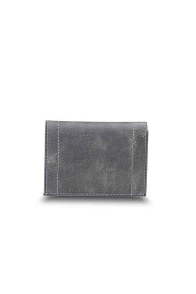 GUARD Minimal Antique Gray Leather Men's Wallet