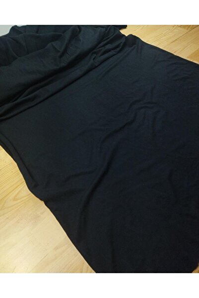 Kumaş Parça TEK EN 95 Модель Чорний тонкий еластичний трикотаж