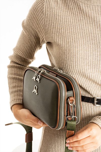 MEGA ÇANTA Geantă de umăr și crossbody cu 5 compartimente pentru femei mega polo