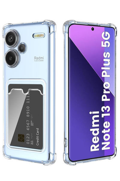 CaseWorld Xiaomi Redmi Note 13 Pro Plus Kapak Kamera Korumalı Kartlıklı Darbe...