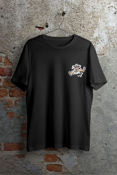 New Shine Unisex Design One Piece Monkey Nika Gear Anime Printed Oversize 100% βαμβακερό μπλουζάκι