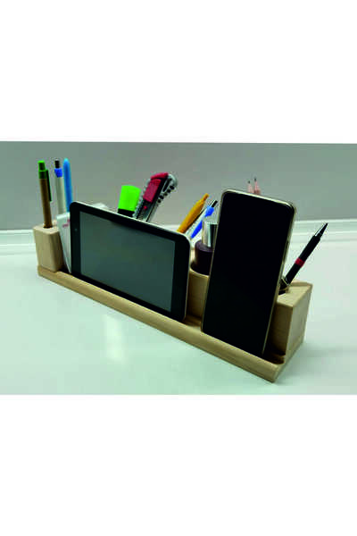 Tiydem Дървен органайзер за писалки за бюро