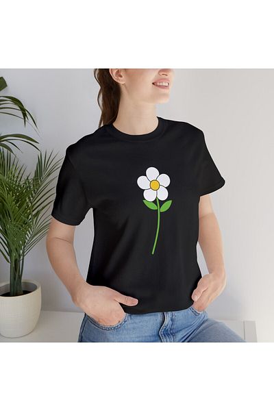 New Shine Μπλουζάκι Unisex Cotton Black Crew Neck Oversize Boyfriend