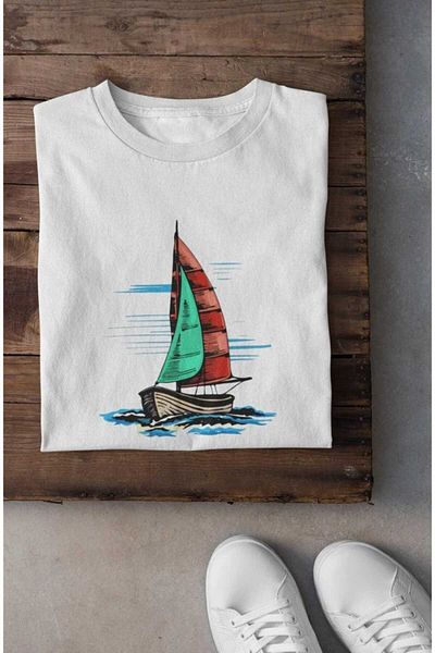 New Shine 1 tricou este un cadou pentru achiziții de 6 și mai sus în coș - Tricou cu imprimeu Anchor din seria Barcă pentru femei