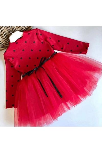 Kokosh kidss Baby Girl Tulle Polka Dot Birthday Dress