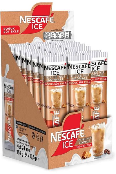 Nescafe Ice Toffee Nut Flavored Coffee (24 Pcs) 10.5 g