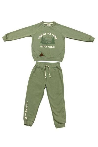 Zekids Trening pentru băiat cu imprimeu Great Nature