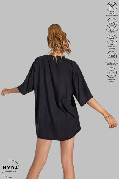 New Shine Μπλουζάκι Unisex Oversize Crew Neck Cotton Metallica με κοντό μανίκι