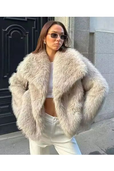 ADASTYLE Palton moale de blană premium