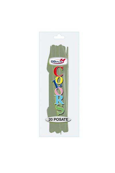 Homelux CUTITE PLASTIC, ARGINT, 20 BUC/SET