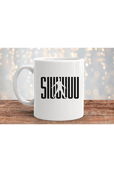 MODA كأس كريستيانو رونالدو CR7 Siuuu المطبوعة للهدايا من البورسلين