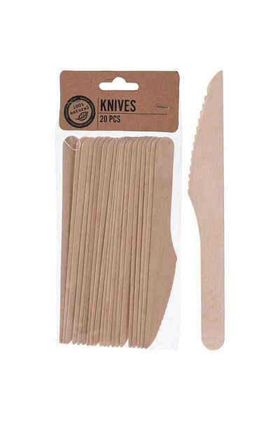Homelux SET 20 DE CUTITE BIODEGRADABILE DE BAMBUS