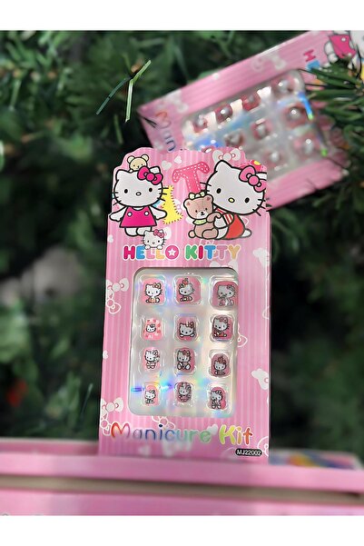 QUEEN AKSESUAR çocuklar için hello kitty kiti kedili desenli süslü çocuk yapı...