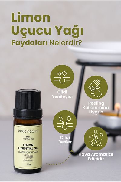 Bade Natural 10ml 100% Pure Lemon Essential Oil