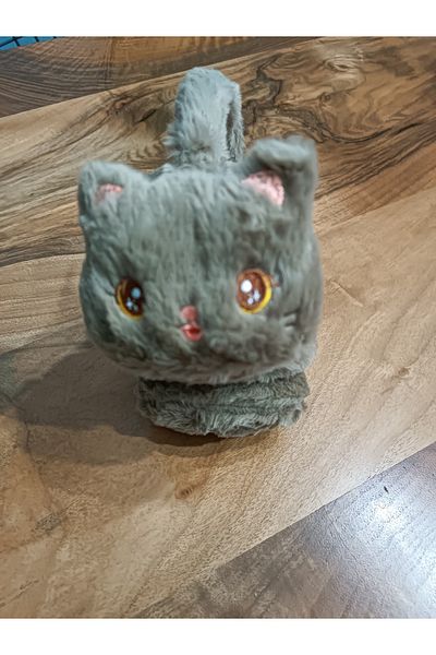 Blotch Fluffy Brown Cute Plush Children's Earmuff with Cold Protection Winter over Ear Rabbit Figure