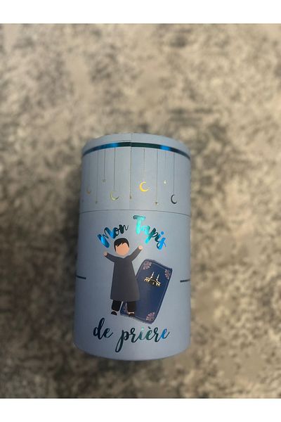KVSHOME Blue Children's Prayer Mat - Piggy Bank Cylinder Box