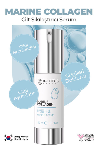 K-Lotus Beauty Marine Collagen Gözenek Sıkılaştırıcı, Aydınlatıcı Ve Kırışıkl...
