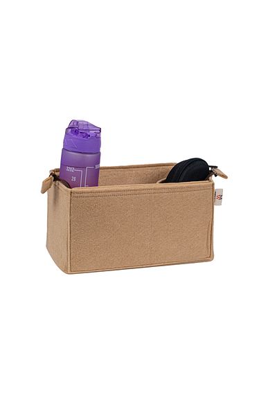 MARJİNAL W CLUB Beige Colored Fixed Zipper Bag - Organizer Inside