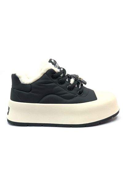 Kocamanlar Ayakkabı Gamelu Plush Unisex Sneakers - Hygizy Black Sports Shoes