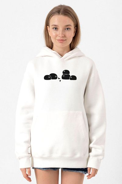 Tshirthane Clannad Anime Dango Daikazoku White Women's 3ip Hooded Sweatshirt
