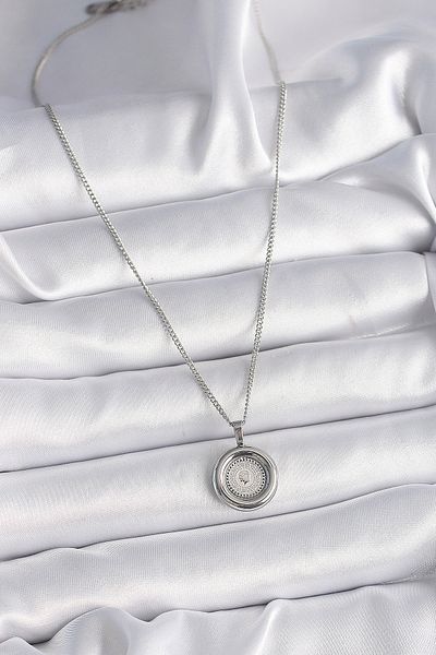 Clariss 316L Steel Silver Color Chain Silver Color Gold Model Women's Necklace