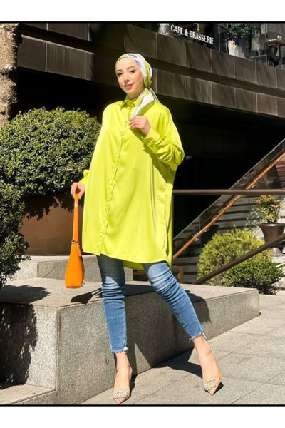 VıoShıne Cămașă oversize din satin pentru femei