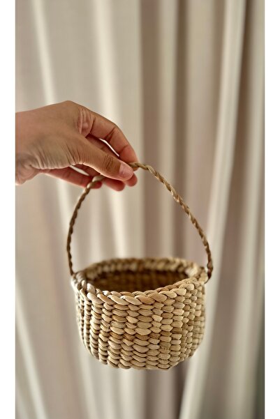 afralya home Multi-Purpose Mini Handle Wicker Basket