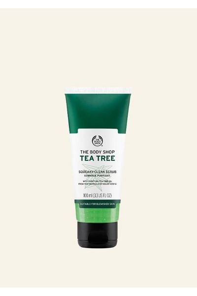 THE BODY SHOP Tea Tree Oil - Daily Facial Cleansing Scrub, Squeaky-Clean Scrub