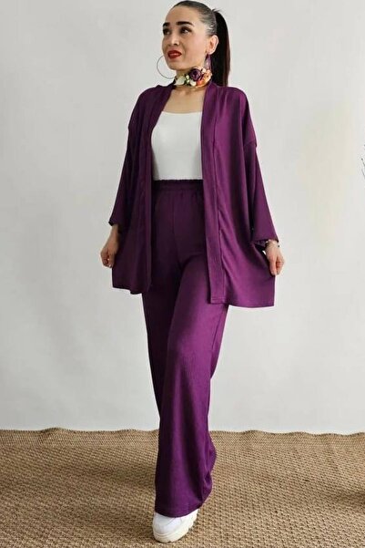 VıoShıne Kadın Bürümcük Kimono Takım