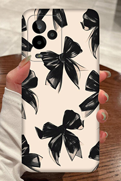 General Mobile GM 24 Pro Siyah Kurdele Desenli Kamera Korumalı HD Baskılı Sil...