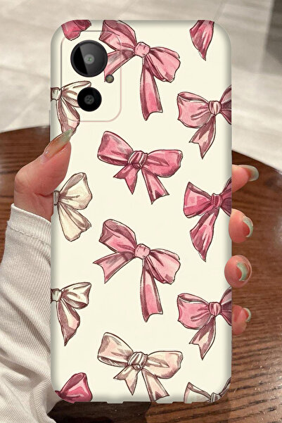 General Mobile GM 23 SE Pembe Kurdele Desenli Kamera Korumalı HD Baskılı Sili...