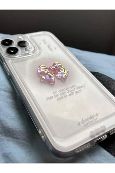 KVK PRİVACY حافظة متوافقة مع هاتف Apple Iphone 14 Pro Max، غطاء ناعم "شريط ثلاثي الأبعاد" مع حماية شفافة للكاميرا