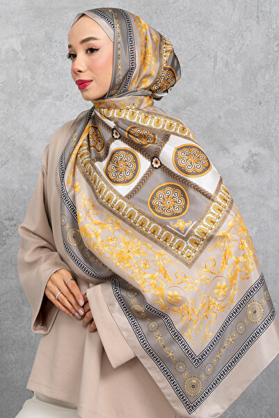 m moon scarf شال حرير فوال، قماش مستورد، جودة عالية وخياطة إيطالية