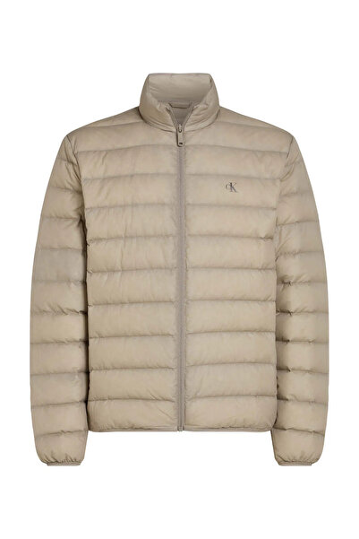 Calvin Klein Erkek Regular Fit Uzun Kollu Dik Yaka Kapitoneli Gri Ceket J30J326716-PEO