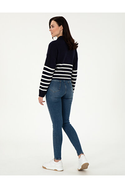 Pierre Cardin Mavi Straight Fit Jean Pantolon 50293907-VR003