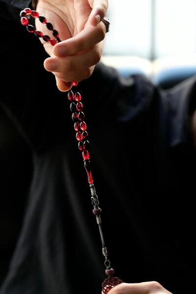 dergah tesbih Rosary and Ring Combination Special Design Silver